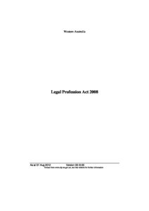 AUS_LEGISLATION_LEGAL-PROFESSION-ACT-2008-WA_ENG