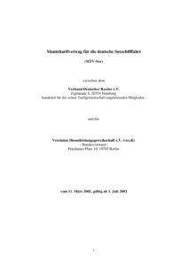 DEU_AGREEMENT_Manteltarifvertrag-See_2005_DEU